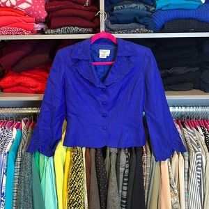 Vintage Maggy L royal blue blazer size 4​